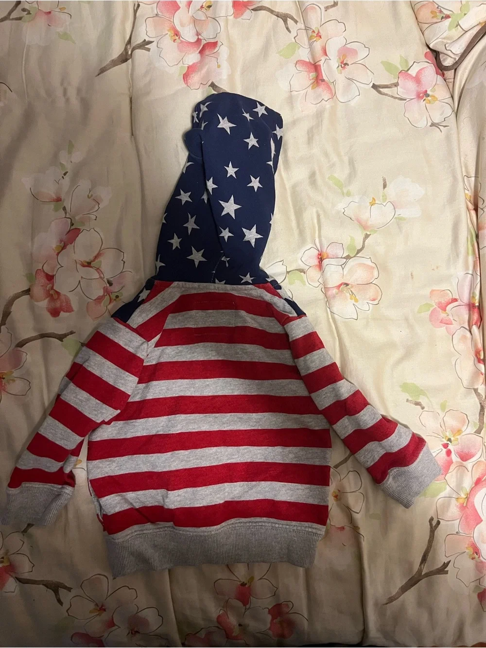 OshKosh B'gosh Size 9 months Stars & Stripes Full-Zip Cotton Hoodie USA